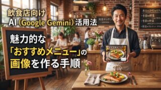 飲食店向け AI(Google Gemini)活用法:魅力的な「おすすめメニュー」の画像を作る手順