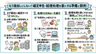 もう後回しにしない！確定申告・経理処理を楽にする準備と鉄則